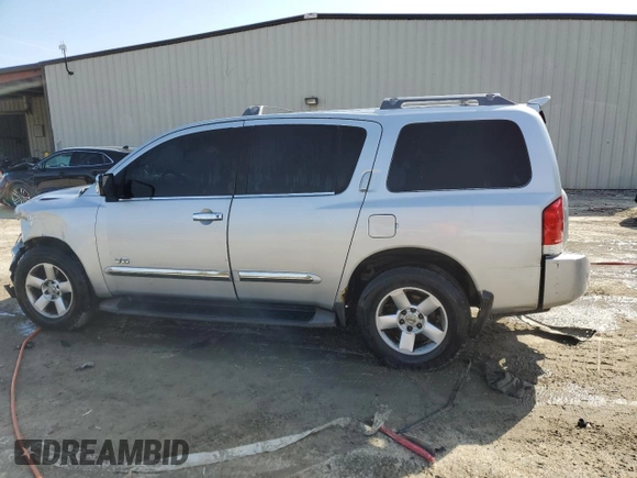 2007 Nissan Armada SE z VIN 5N1BA08A27N722095, wystawiony jako Copart lot #51247875 z przebiegiem 195 137 mil mil oraz Szkoda całkowita • Salvage title. Historia ofert i sprzedaży dostępna na DreamBid. Obrazek 2.