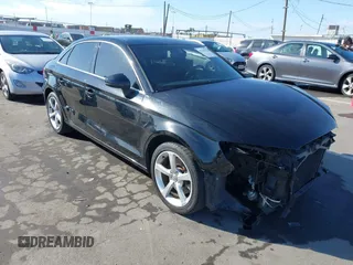 2015 Audi A3 1.8T Premium with VIN WAUACGFF3F1105079, listed as a IAAI auction lot 41706932 with 99,106 mi miles. Bid and sale history available at carsss.com. Image 1.