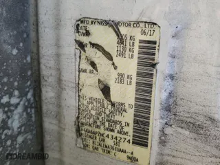 2017 Nissan Maxima SV with VIN 1N4AA6AP2HC434274, listed as a Copart auction lot 48554065 with 109,394 mi miles and Salvage Title. Bid and sale history available at carsss.com. Image 12.