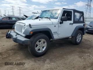 2017 Jeep Wrangler Sport z VIN 1C4AJWAG1HL556988, wystawiony jako Copart lot #52613315 z przebiegiem 60 955 mil mil oraz Szkoda całkowita • Salvage title. Historia ofert i sprzedaży dostępna na DreamBid. Obrazek 1.
