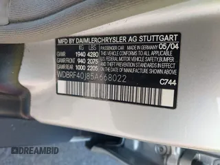 2005 Mercedes-Benz C 230 Kompressor with VIN WDBRF40J85A668022, listed as a IAAI auction lot 41075872 with 200,016 mi miles and . Bid and sale history available at DreamBid. Image 9.