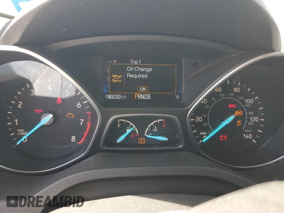 2017 Ford Escape SE with VIN 1FMCU0GD0HUC77693, listed as a Copart auction lot 52730455 with 90,220 mi miles and Salvage Title. Bid and sale history available at carsss.com. Image 9.
