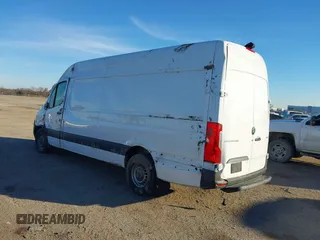2023 Mercedes-Benz Sprinter Cargo with VIN W1Y4NCHYXPT153665, listed as a IAAI auction lot 41322090 with 203,587 mi miles and . Bid and sale history available at carsss.com. Image 3.