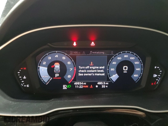 2019 Audi Q3 Premium Plus with VIN WA1BECF32K1086531, listed as a Copart auction lot 41711405 with 49,934 mi miles and Salvage Title. Bid and sale history available at carsss.com. Image 9.