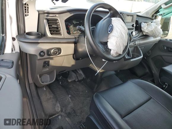 2022 Ford Transit Cargo with VIN 1FTBR1Y89NKA63432, listed as a Copart auction lot 49260645 with 22,582 mi miles and Salvage Title. Bid and sale history available at DreamBid. Image 8.