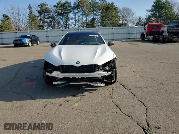 2022 BMW 8 Series 840i with VIN WBAGV4C06NCH11761, listed as a Copart auction lot 79094614 with 37,994 mi miles and Salvage title. Bid and sale history available at DreamBid. Image 10.