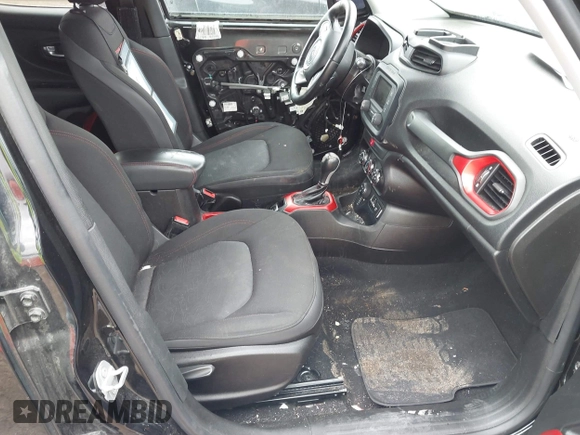 2017 Jeep Renegade Deserthawk with VIN ZACCJBCB4HPE77734, listed as a IAAI auction lot 41951678 with 105,872 mi miles and . Bid and sale history available at DreamBid. Image 5.