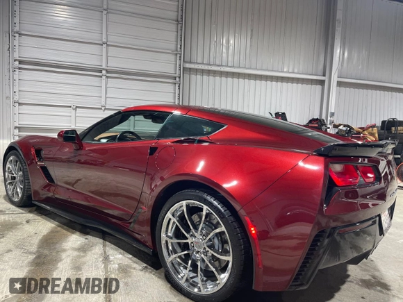 2019 Chevrolet Corvette Grand Sport 2LT with VIN 1G1YY2D71K5104106, listed as a Copart auction lot 75502304 with 35,349 mi miles and Clean Title. Bid and sale history available at carsss.com. Image 3.
