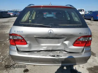 2009 Mercedes-Benz E 350 with VIN WDBUH87X09B444541, listed as a Copart auction lot 46111415 with 141,471 mi miles and Salvage Title. Bid and sale history available at DreamBid. Image 6.