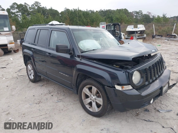 2014 Jeep Patriot Latitude with VIN 1C4NJRFB3ED551622, listed as a IAAI auction lot 40917179 with 109,856 mi miles. Bid and sale history available at carsss.com. Image 1.