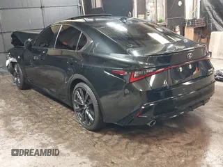2024 Lexus IS 350 F Sport with VIN JTHGZ1E23R5036655, listed as a IAAI auction lot 40898566 with 2,724 mi miles and . Bid and sale history available at DreamBid. Image 3.