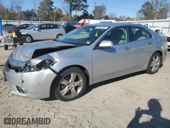 2011 Acura TSX with VIN JH4CU2F68BC017671, listed as a Copart auction lot 50633845 with 249,690 mi miles and Salvage Title. Bid and sale history available at carsss.com. Image 1.