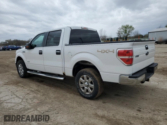 2013 Ford F-150 XL with VIN 1FTFW1ET8DFA58698, listed as a Copart auction lot 51851825 with 160,580 mi miles and Salvage Title. Bid and sale history available at carsss.com. Image 2.
