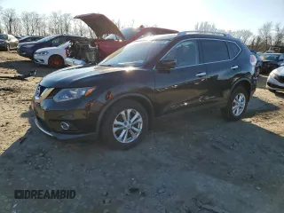 2016 Nissan Rogue SV with VIN KNMAT2MV4GP657088, listed as a Copart auction lot 45084415 with 62,103 mi miles and Salvage Title. Bid and sale history available at carsss.com. Image 1.