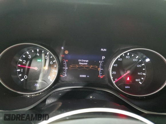 2020 Jeep Compass Latitude z VIN 3C4NJDBB3LT244287, wystawiony jako Copart lot #57587395 z przebiegiem 53 063 mil mil oraz Czysty tytuł • Clean title. Historia ofert i sprzedaży dostępna na DreamBid. Obrazek 9.