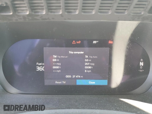 2023 Volvo XC90 Plus with VIN YV40621N4P1907548, listed as a Copart auction lot 69858214 with 27,474 mi miles and Salvage title. Bid and sale history available at DreamBid. Image 9.