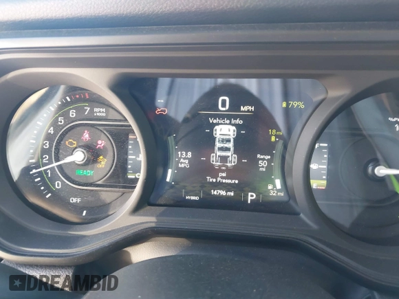 2024 Jeep Wrangler Willys z VIN 1C4RJXN65RW132000, wystawiony jako IAAI lot #41839686 z przebiegiem 14 796 mil mil oraz . Historia ofert i sprzedaży dostępna na DreamBid. Obrazek 7.