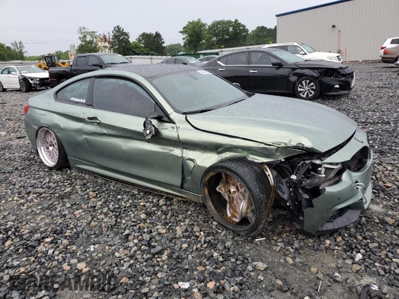 2017 BMW 4 Series 440i with VIN WBA4P1C55HK523005, listed as a Copart auction lot 54916354 with 99,425 mi miles and Salvage Title. Bid and sale history available at carsss.com. Image 4.
