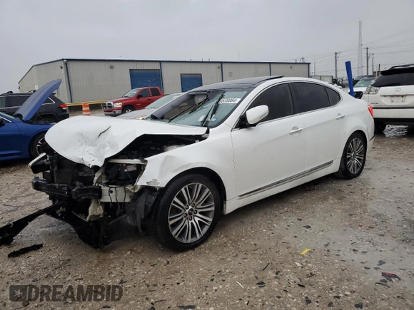 2016 Kia Cadenza Premium with VIN KNALN4D76G5217981, listed as a Copart auction lot 69538064 with 154,305 mi miles and Salvage Title. Bid and sale history available at carsss.com. Image 1.