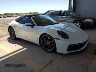 2021 Porsche 911 Carrera S with VIN WP0CB2A92MS248261, listed as a Copart auction lot 69262284 with 23,369 mi miles and Salvage Title. Bid and sale history available at carsss.com. Image 4.