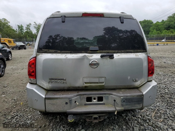 2004 Nissan Pathfinder Armada LE with VIN 5N1AA08B94N743557, listed as a Copart auction lot 85641684 with NaN miles and Non Repairable. Bid and sale history available at carsss.com. Image 6.