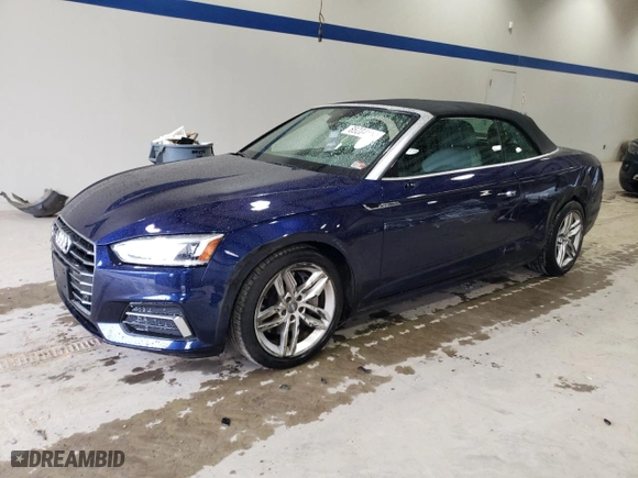 2019 Audi A5 Cabriolet Premium Plus with VIN WAUYNGF58KN002811, listed as a Copart auction lot 85284114 with NaN miles and Salvage Title. Bid and sale history available at carsss.com. Image 1.