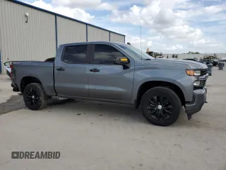 2020 Chevrolet Silverado 1500 Custom with VIN 3GCPWBEH2LG352049, listed as a Copart auction lot 47804815 with 99,342 mi miles and Salvage Title. Bid and sale history available at carsss.com. Image 4.