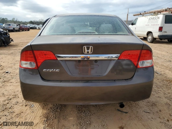 2010 Honda Civic Sdn LX with VIN 2HGFA1F59AH527629, listed as a Copart auction lot 43985035 with 194,971 mi miles and Salvage Title. Bid and sale history available at carsss.com. Image 6.