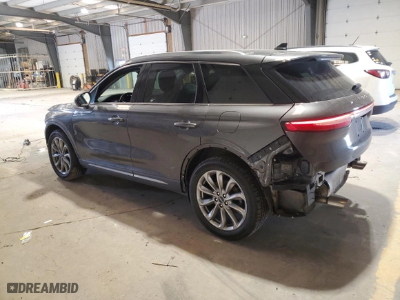 2020 Lincoln Corsair Standard with VIN 5LMCJ1D99LUL25518, listed as a Copart auction lot 53654055 with 34,795 mi miles and Salvage Title. Bid and sale history available at carsss.com. Image 2.
