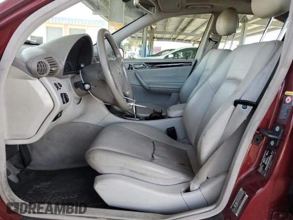 2002 Mercedes-Benz C 230/260/280/320 with VIN WDBRF64J32F266042, listed as a Copart auction lot 53196315 with 178,006 mi miles and Salvage title. Bid and sale history available at DreamBid. Image 7.