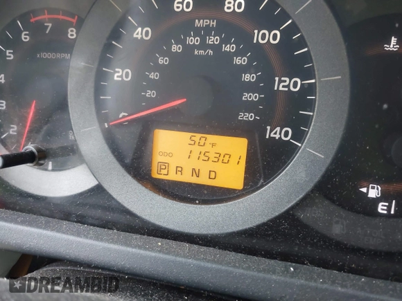 2009 Toyota RAV4 with VIN JTMBF33V695015022, listed as a IAAI auction lot 41994583 with 115,301 mi miles. Bid and sale history available at carsss.com. Image 7.