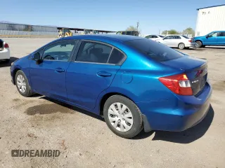 2012 Honda Civic LX с VIN 19XFB2F52CE304431, выставлен на аукционе Copart как лот 58135115 с пробегом 72 780 миль миль и Списание • Salvage title. История ставок и продаж доступна на DreamBid. Изображение 2.