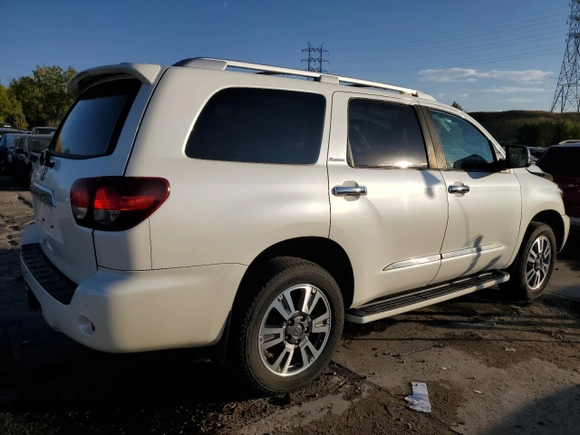 2019 Toyota Sequoia Platinum with VIN 5TDDY5G15KS168285, listed as a Copart auction lot 74146624 with 108,438 mi miles and Salvage Title. Bid and sale history available at carsss.com. Image 3.