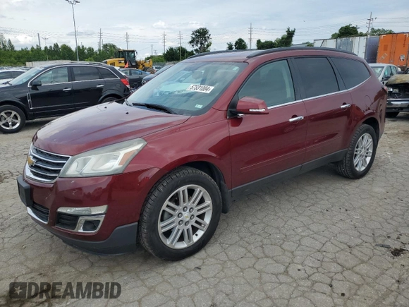 2015 Chevrolet Traverse LT with VIN 1GNKVGKD4FJ129226, listed as a Copart auction lot 57531004 with 106,057 mi miles and Salvage Title. Bid and sale history available at DreamBid. Image 1.