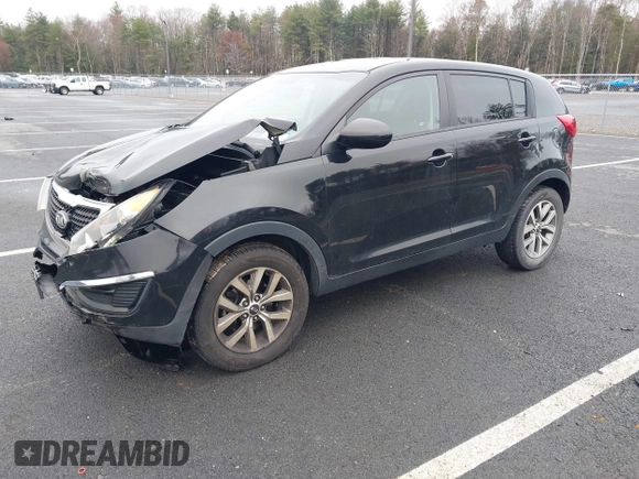2015 Kia Sportage LX with VIN KNDPBCAC7F7701413, listed as a IAAI auction lot 41993979 with 111,912 mi miles and . Bid and sale history available at carsss.com. Image 2.