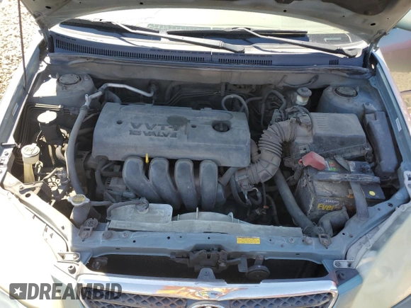 2005 Toyota Corolla CE with VIN 1NXBR30E55Z380976, listed as a Copart auction lot 55688755 with 293,000 mi miles and Salvage title. Bid and sale history available at DreamBid. Image 11.