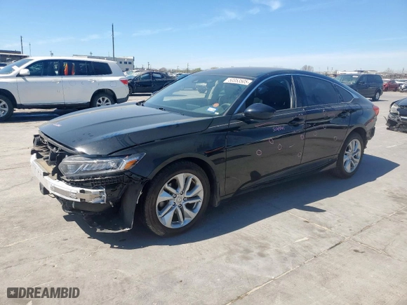 2020 Honda Accord Sedan LX with VIN 1HGCV1F18LA157442, listed as a Copart auction lot 50353505 with 36,418 mi miles and Salvage Title. Bid and sale history available at carsss.com. Image 1.
