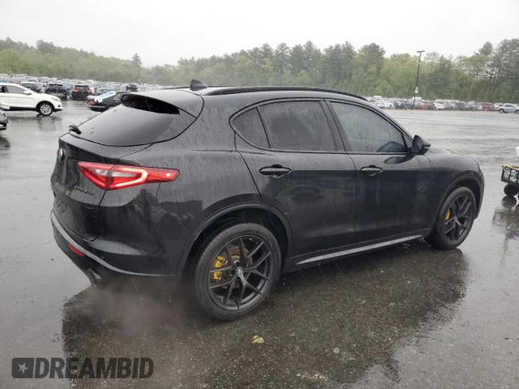 2020 Alfa Romeo Stelvio Ti z VIN ZASPAKBN9L7C94128, wystawiony jako Copart lot #56129775 z przebiegiem 54 042 mil mil oraz Szkody całkowita. Historia ofert i sprzedaży dostępna na DreamBid. Obrazek 3.