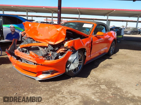 2016 Ford Mustang EcoBoost Premium with VIN 1FATP8UH3G5329740, listed as a IAAI auction lot 41598323 with 101,709 mi miles and . Bid and sale history available at carsss.com. Image 17.