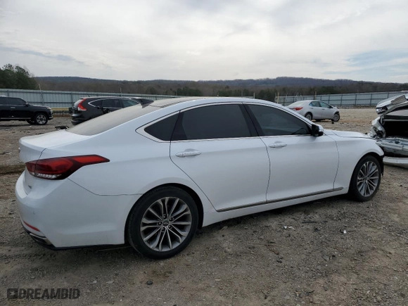 2016 Hyundai Genesis 3.8L with VIN KMHGN4JE1GU133589, listed as a Copart auction lot 50521335 with 74,789 mi miles and Salvage Title. Bid and sale history available at carsss.com. Image 3.