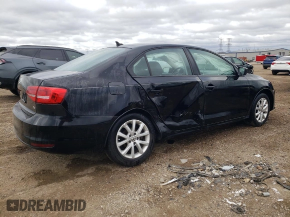 2015 Volkswagen Jetta Sedan 1.8T SE with VIN 3VWD07AJ4FM304789, listed as a Copart auction lot 52968095 with 91,867 mi miles and Salvage Title. Bid and sale history available at carsss.com. Image 3.