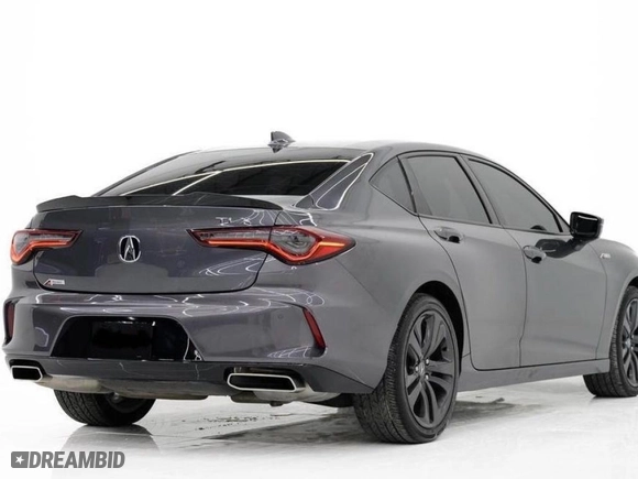 2023 Acura TLX w/A-Spec Package with VIN 19UUB5F59PA000452, listed as a Copart auction lot 76097294 with NaN miles and Clean Title. Bid and sale history available at carsss.com. Image 4.