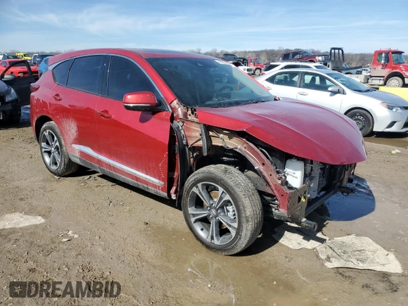2024 Acura RDX w/Advance Package with VIN 5J8TC2H77RL016632, listed as a Copart auction lot 46135405 with 7,253 mi miles and Clean Title. Bid and sale history available at carsss.com. Image 4.