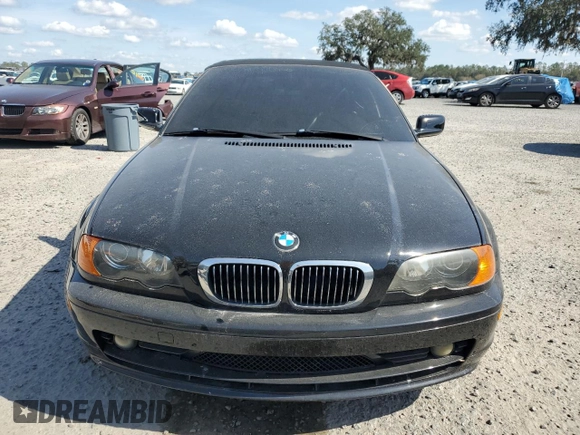 2001 BMW 3 Series 325Ci with VIN WBABS33481JY57601, listed as a Copart auction lot 43866775 with 110,650 mi miles and Salvage Title. Bid and sale history available at carsss.com. Image 5.