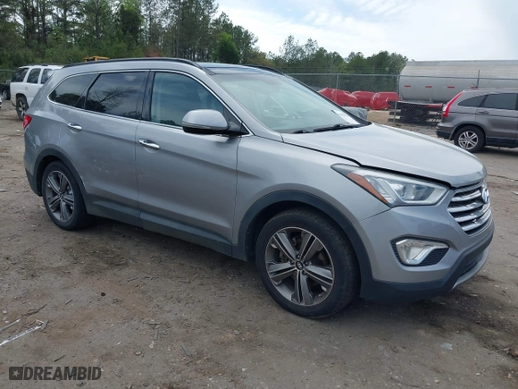 2014 Hyundai Santa Fe Limited with VIN KM8SR4HF5EU076887, listed as a IAAI auction lot 41900374 with 124,346 mi miles. Bid and sale history available at carsss.com. Image 1.