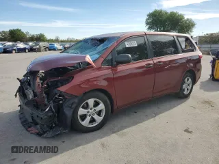 2015 Toyota Sienna L with VIN 5TDZK3DC7FS642597, listed as a Copart auction lot 47899215 with 126,919 mi miles and Salvage Title. Bid and sale history available at carsss.com. Image 1.
