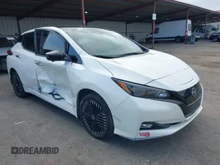2023 Nissan LEAF SV Plus with VIN 1N4CZ1CV6PC557350, listed as a IAAI auction lot 41459564 with 79,889 mi miles and . Bid and sale history available at DreamBid. Image 1.
