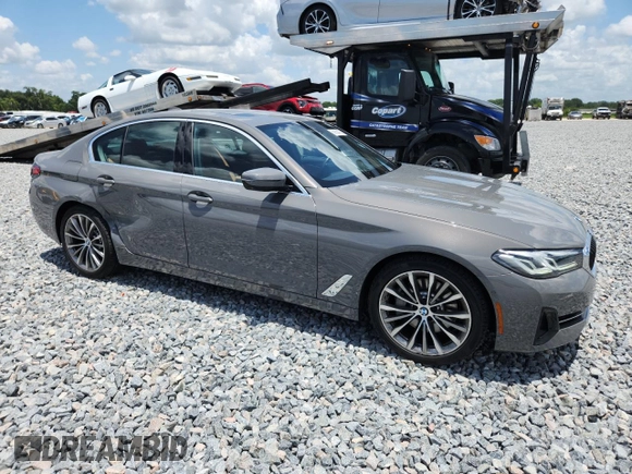 2021 BMW 5 Series 530i xDrive with VIN WBA13BJ00MWX12997, listed as a Copart auction lot 60900435 with 55,064 mi miles and Salvage title. Bid and sale history available at DreamBid. Image 4.