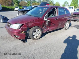 2007 Ford Focus S with VIN 1FAHP37N67W198470, listed as a IAAI auction lot 41990511 with 191,107 mi miles and . Bid and sale history available at carsss.com. Image 2.