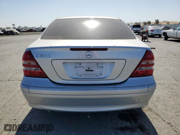 2007 Mercedes-Benz C 280 Luxury with VIN WDBRF54H67A929549, listed as a Copart auction lot 61799105 with 86,321 mi miles and Clean title. Bid and sale history available at DreamBid. Image 6.